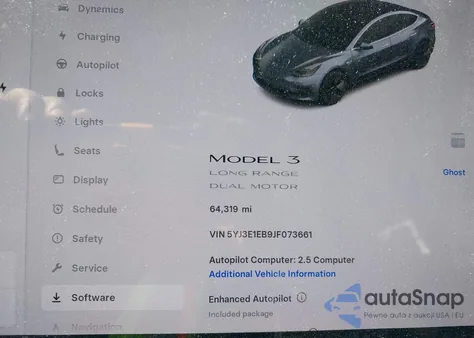 2018 Tesla Model 3 Long Range/Performance from USA, damaged, VIN 5YJ3E1EB9JF073661